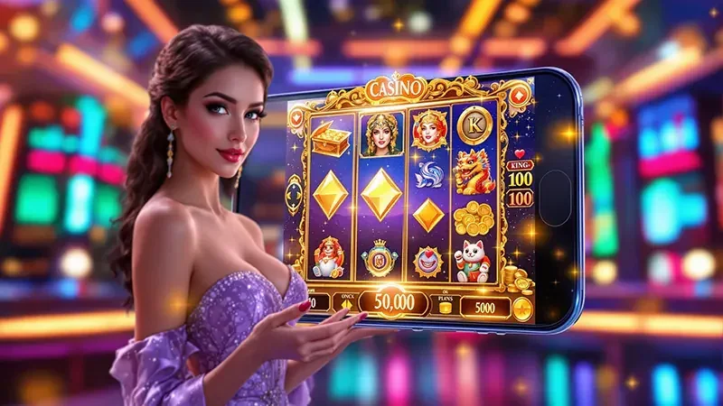 Visual mesin slot digital untuk koleksi permainan WINPKR