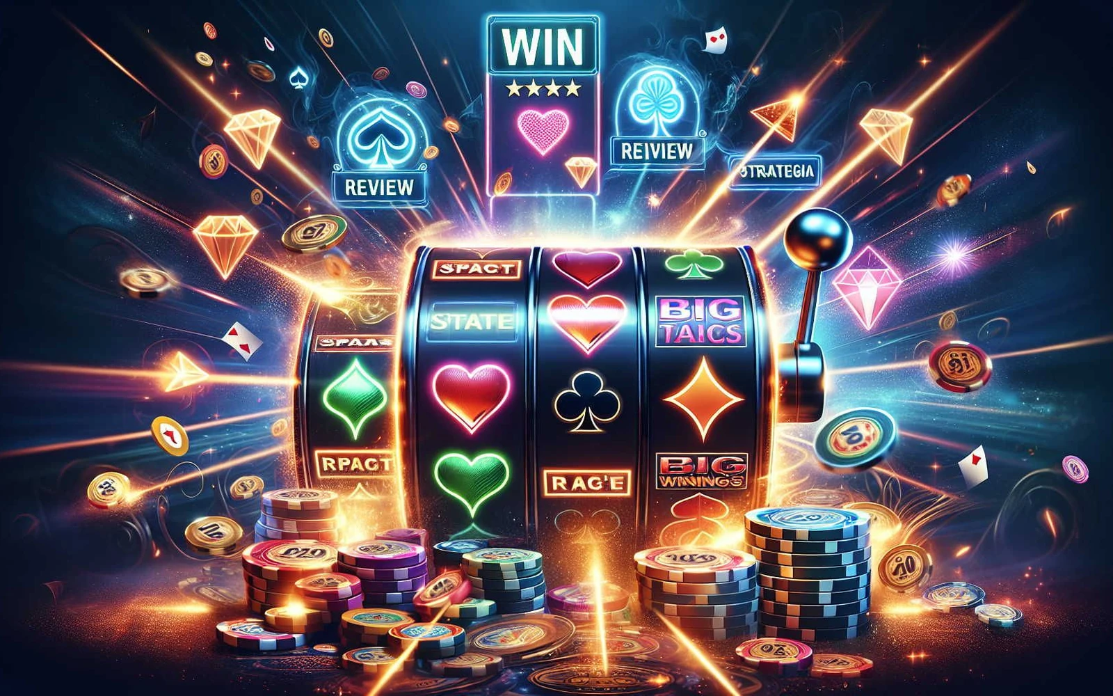 Visual tema permainan slot dan reel di WINPKR